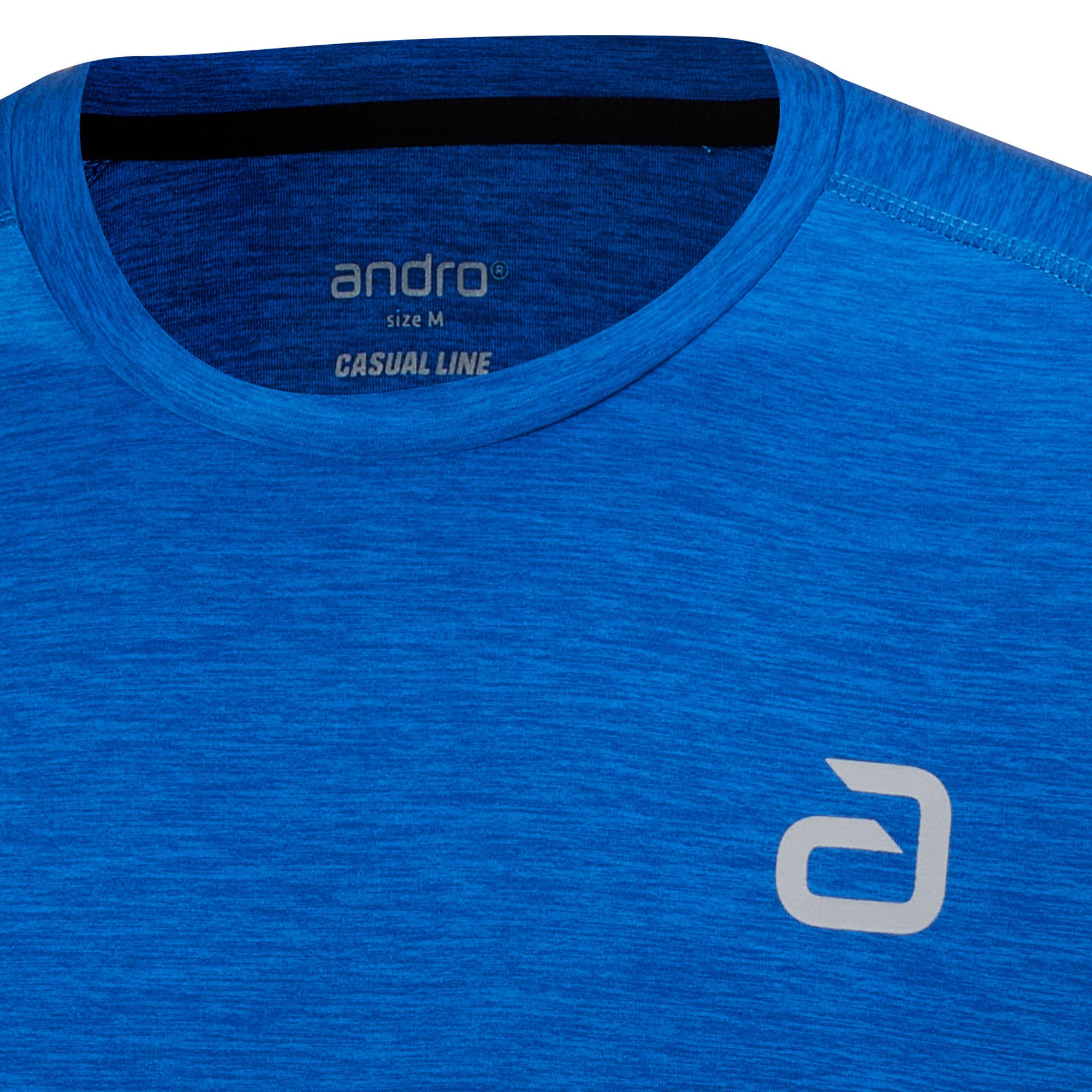 Camiseta Andro Melange Alpha azul océano