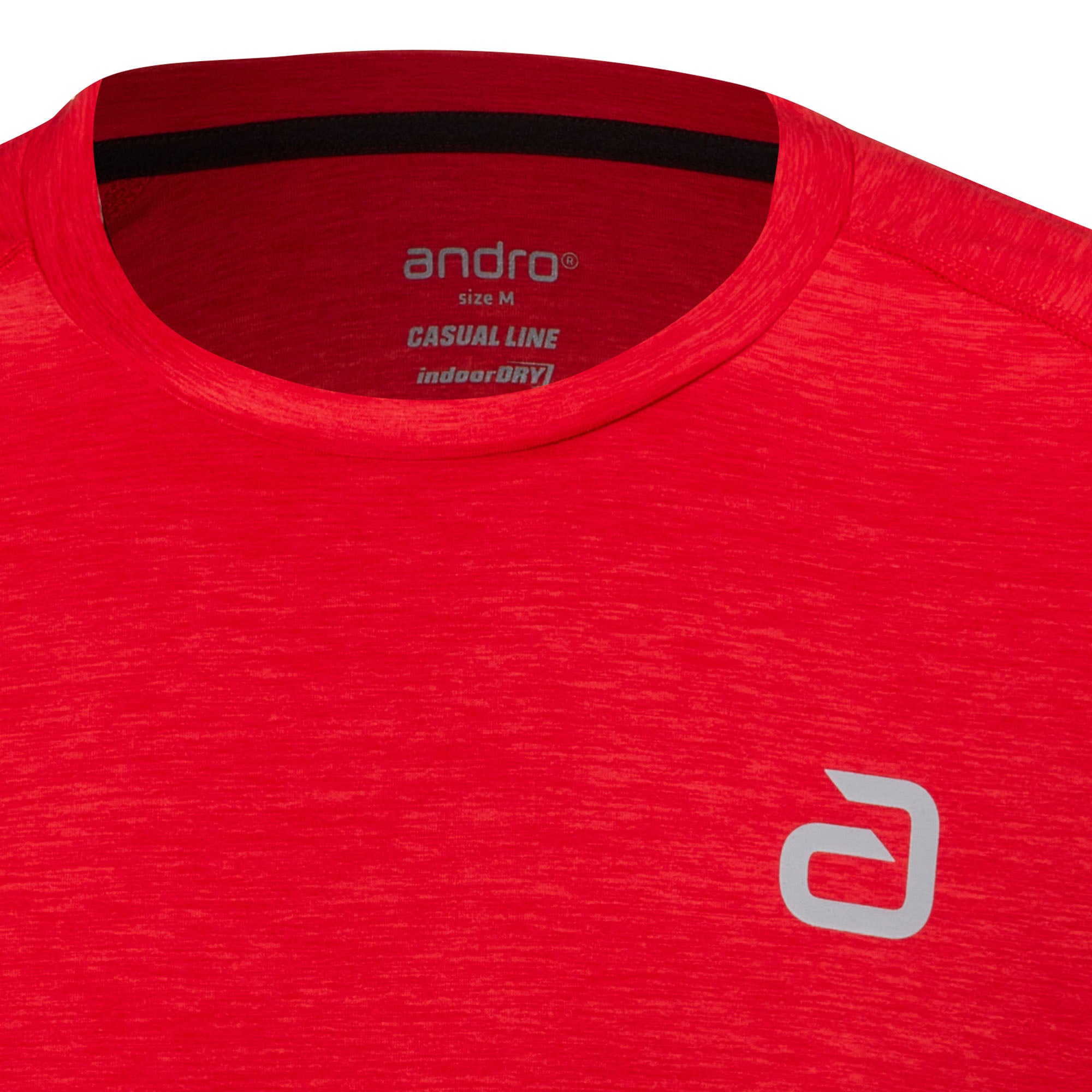 Camiseta Andro Melange Alpha rojo chili