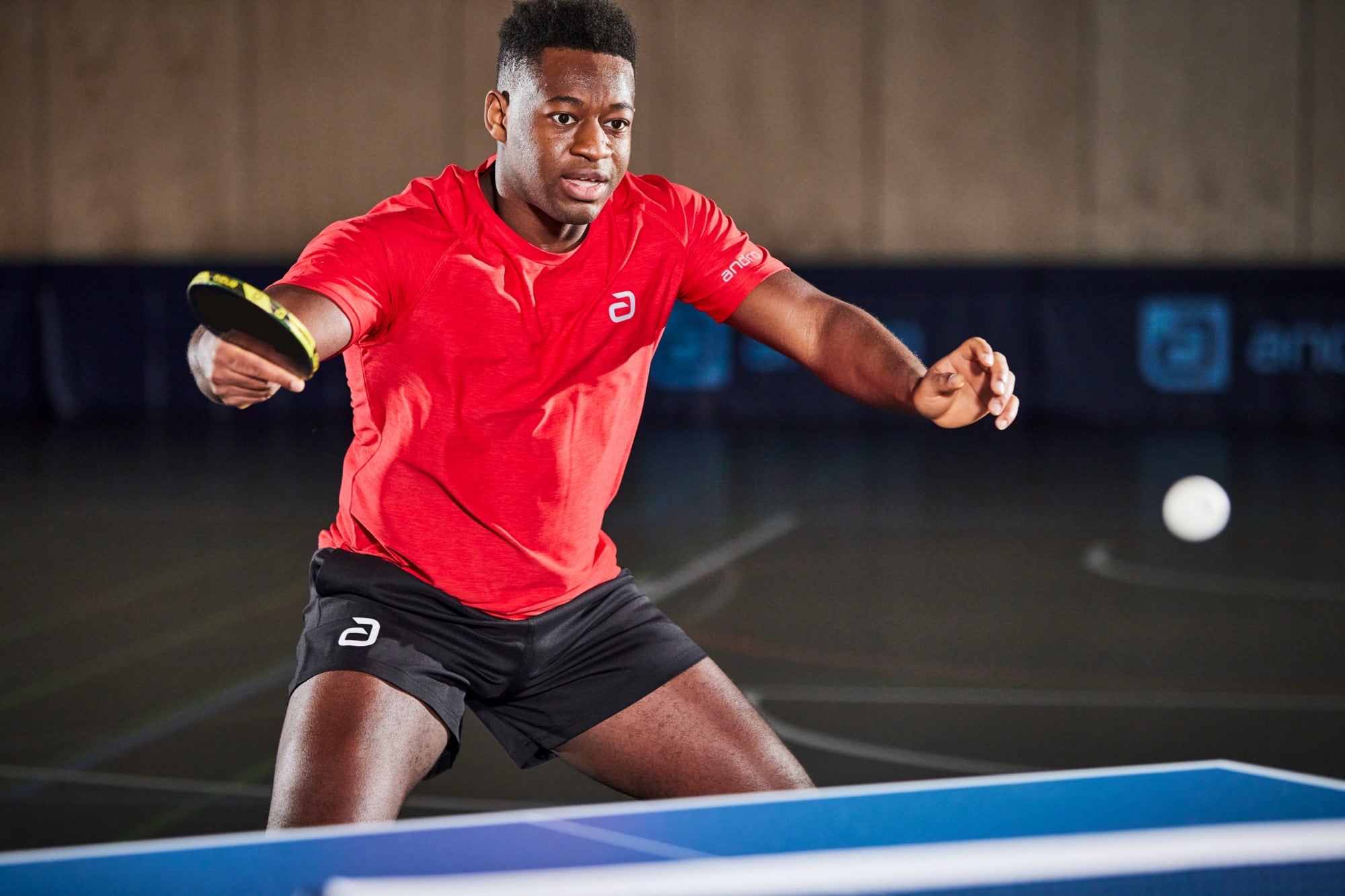 Camiseta Andro Melange Alpha rojo chili