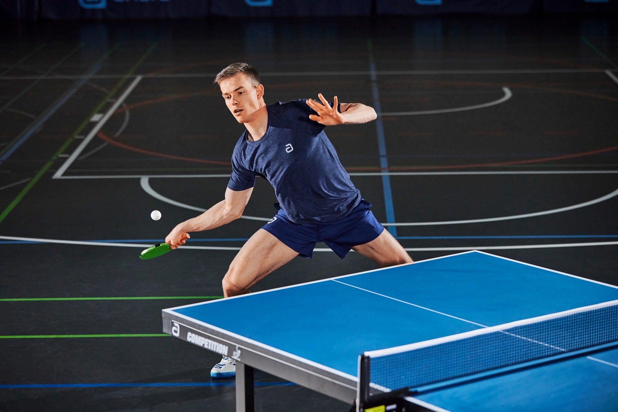 Camiseta Andro Melange Alpha azul oscuro