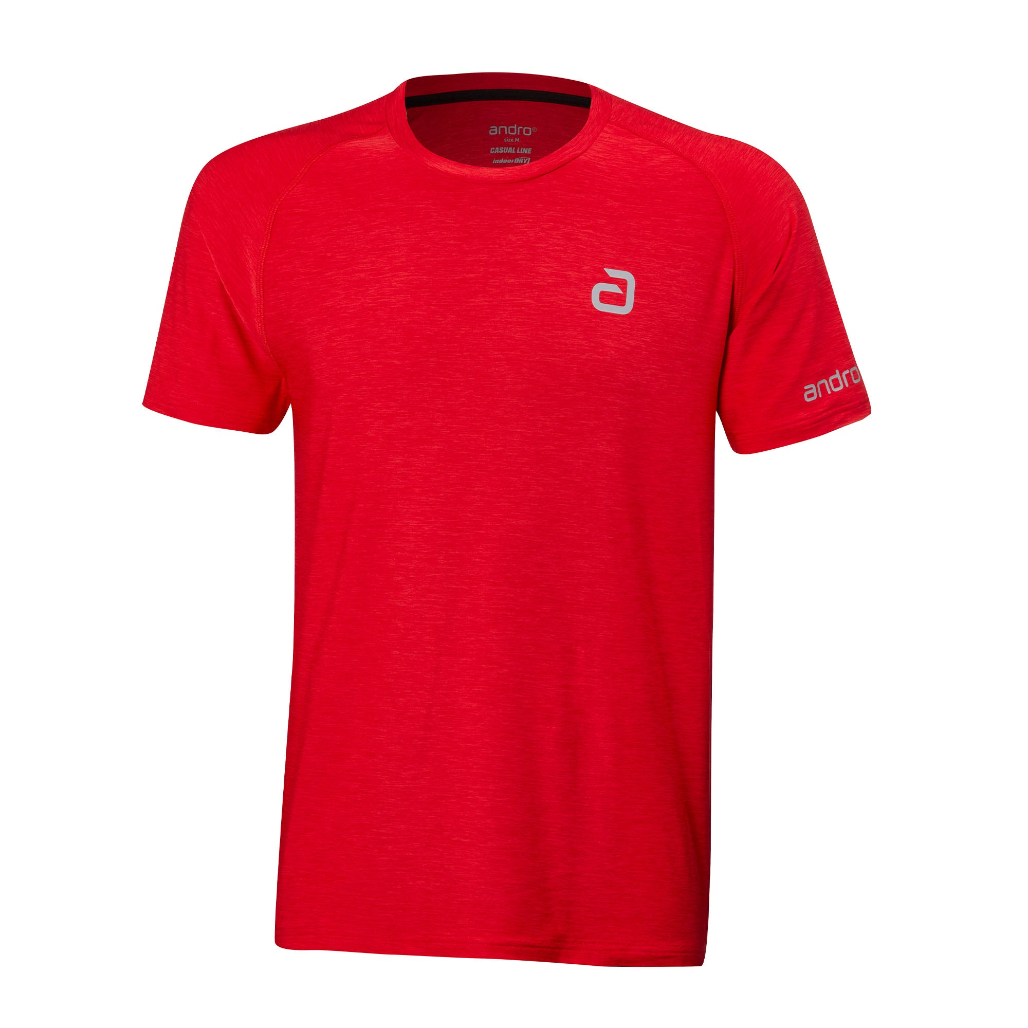 Camiseta Andro Melange Alpha rojo chili